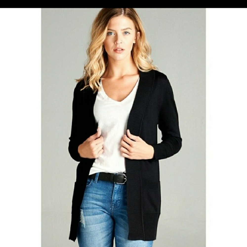 Confortable black cardigan